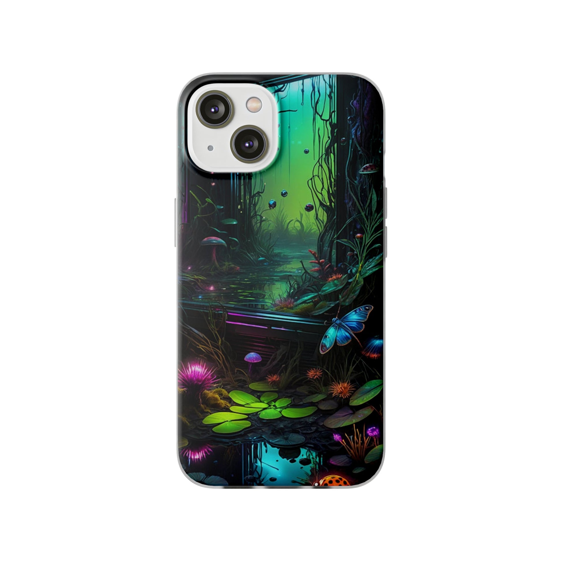 Flowery Swamp Scene Flexi Case - Colorwink