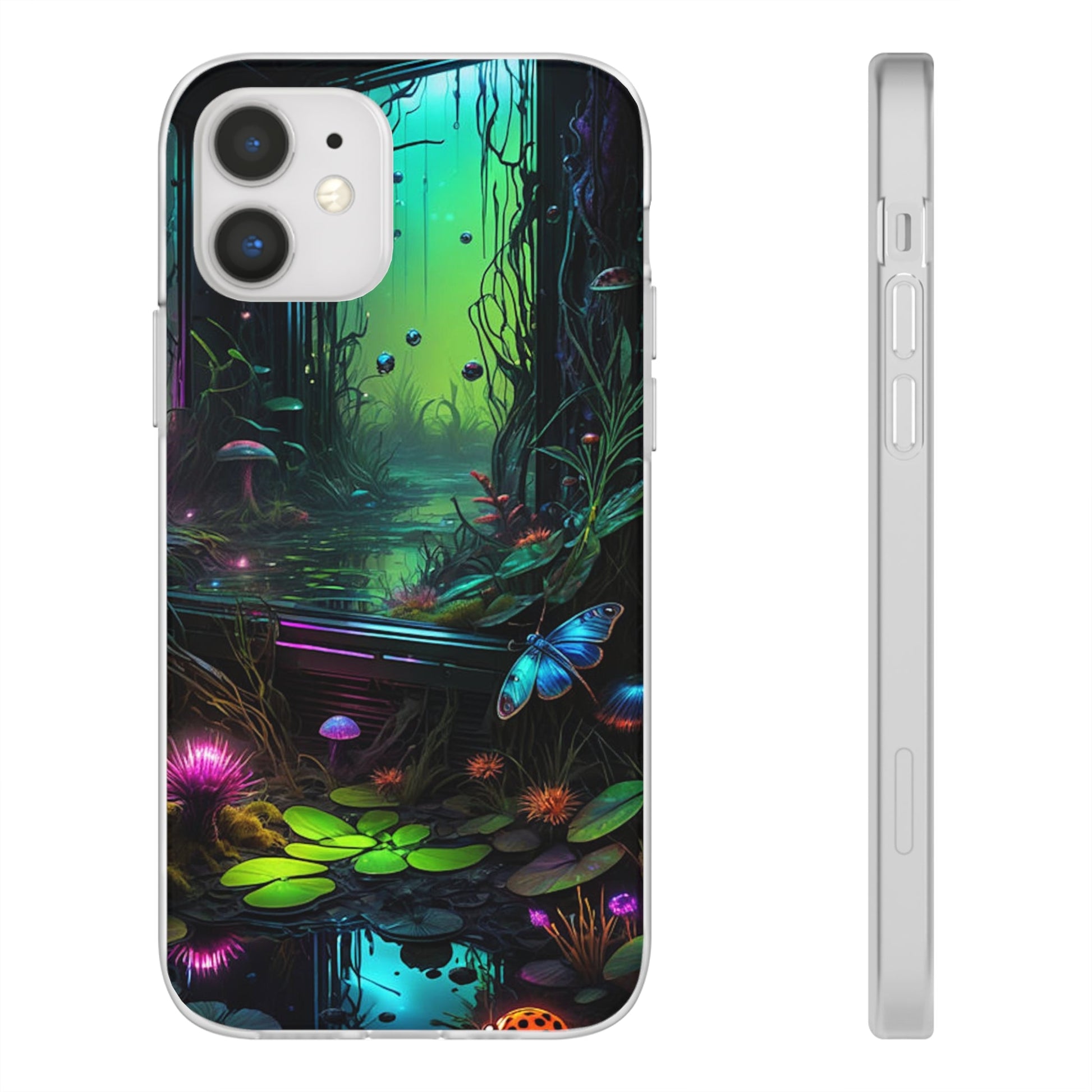 Flowery Swamp Scene Flexi Case - Colorwink