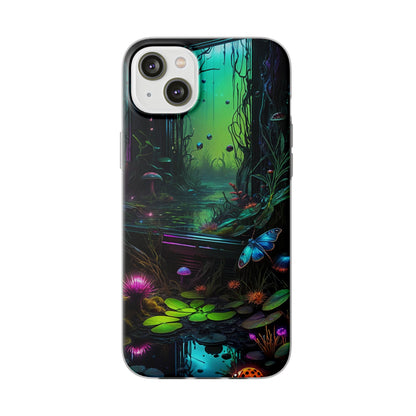 Flowery Swamp Scene Flexi Case - Colorwink