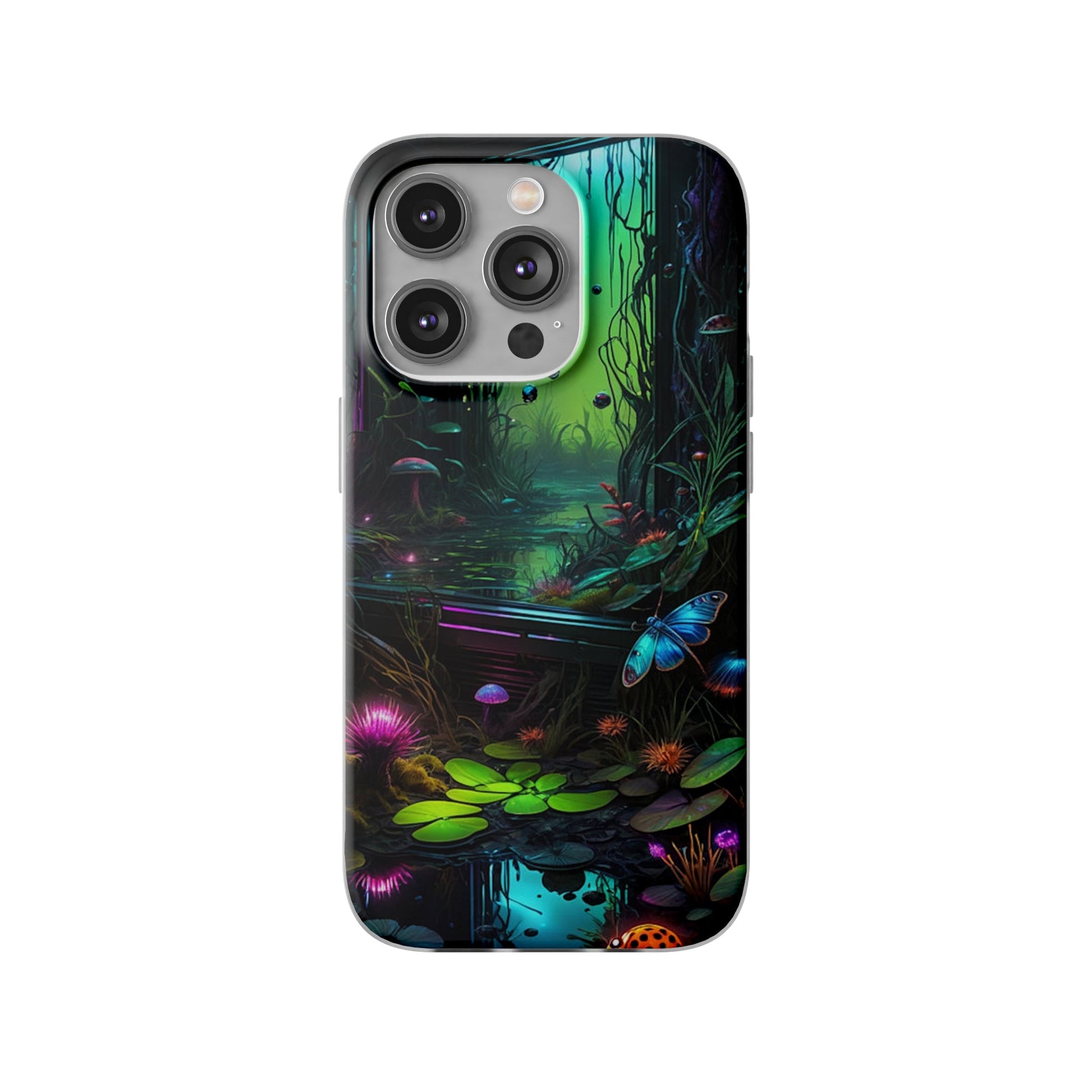 Flowery Swamp Scene Flexi Case - Colorwink