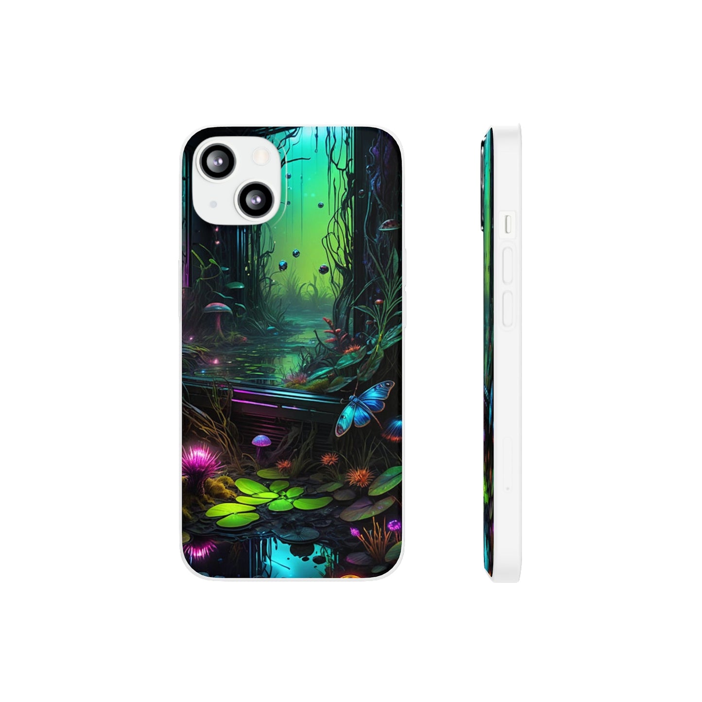 Flowery Swamp Scene Flexi Case - Colorwink