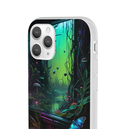 Flowery Swamp Scene Flexi Case - Colorwink