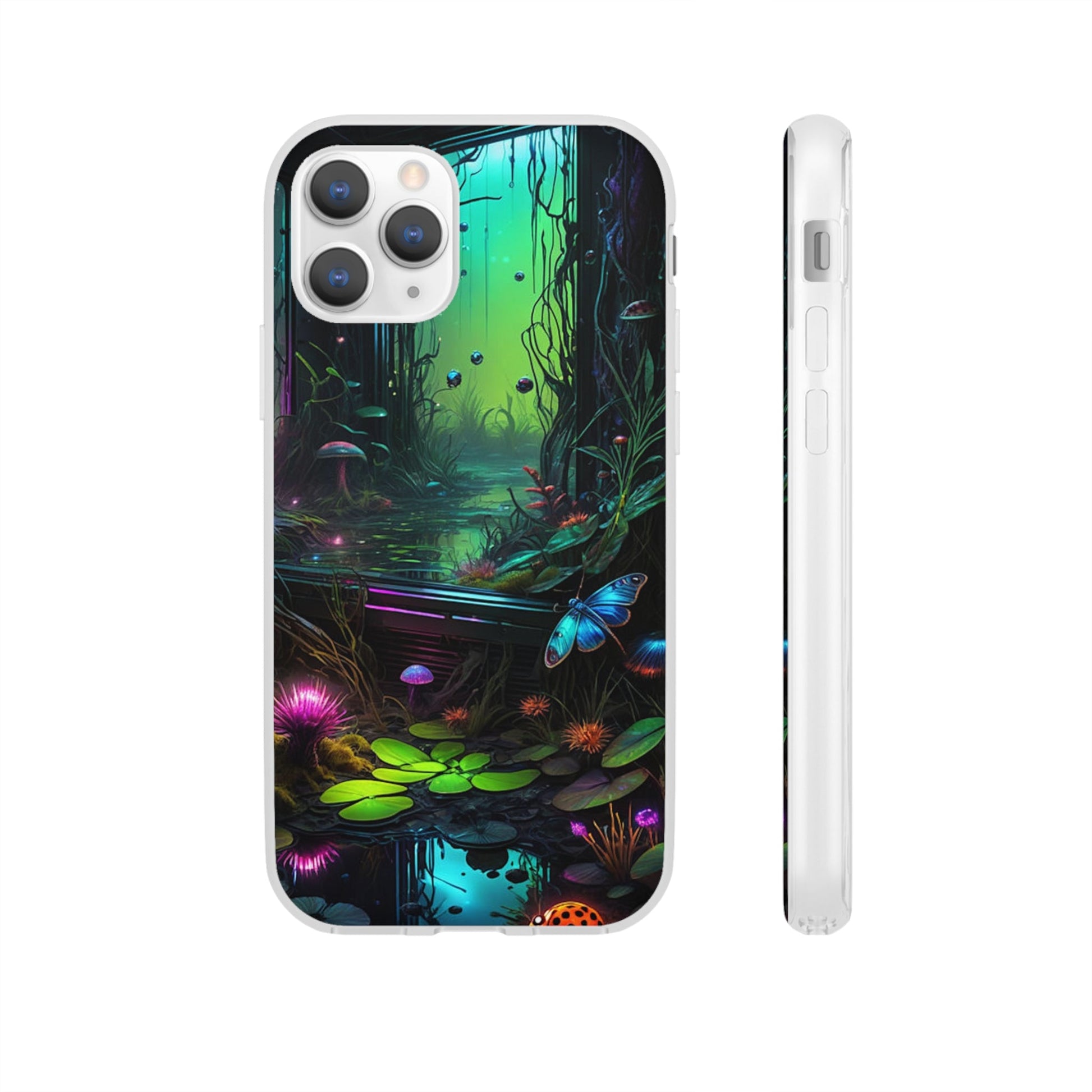 Flowery Swamp Scene Flexi Case - Colorwink