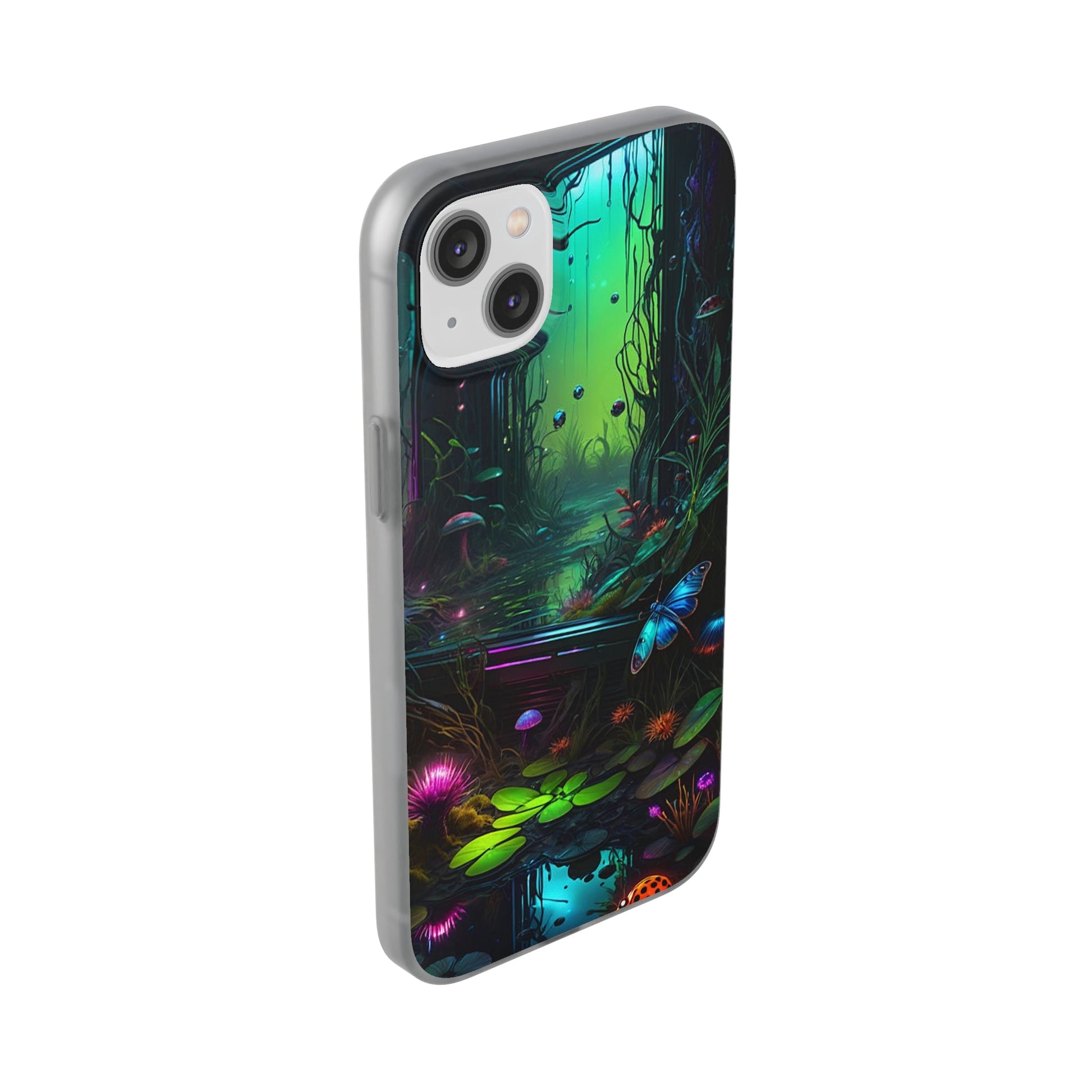 Flowery Swamp Scene Flexi Case - Colorwink