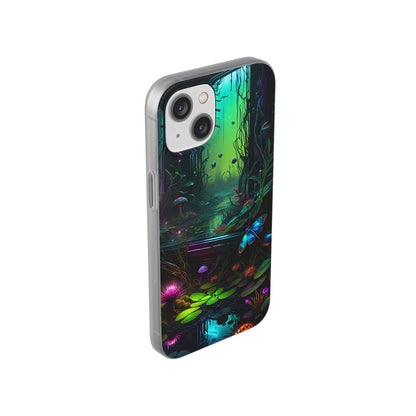 Flowery Swamp Scene Flexi Case - Colorwink