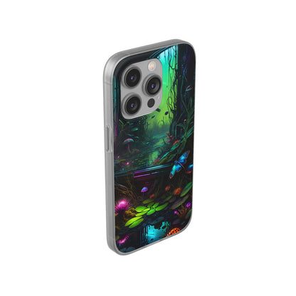 Flowery Swamp Scene Flexi Case - Colorwink