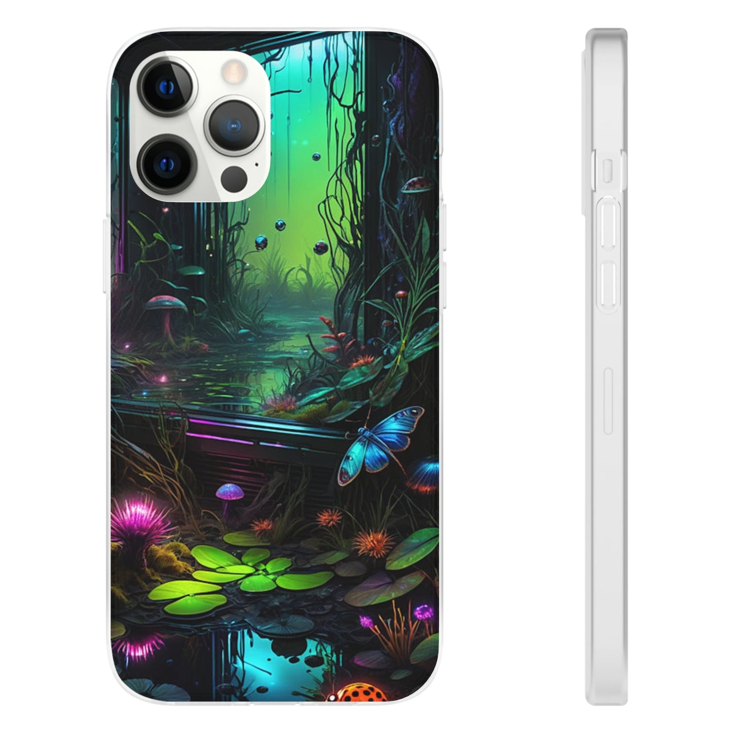 Flowery Swamp Scene Flexi Case - Colorwink