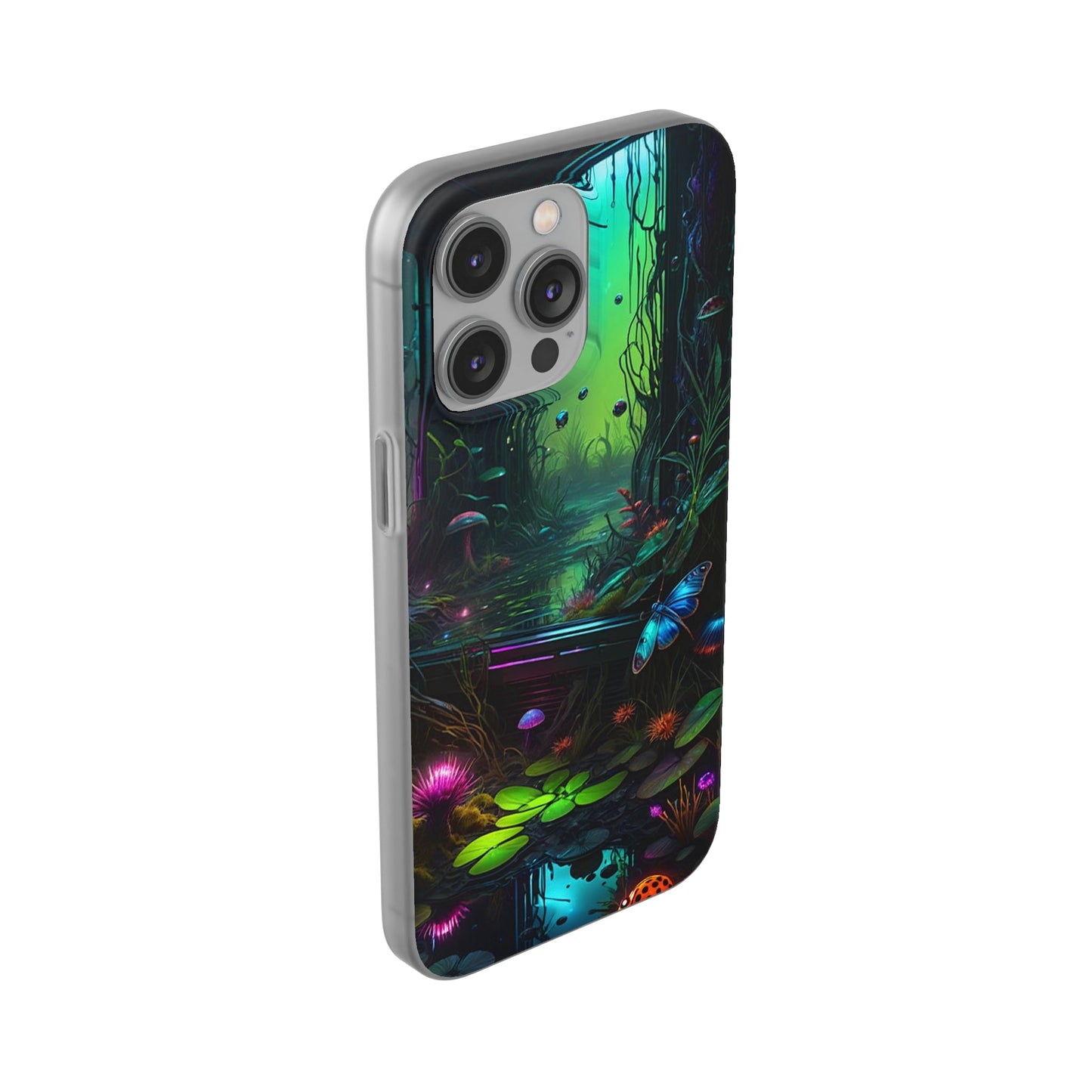 Flowery Swamp Scene Flexi Case - Colorwink