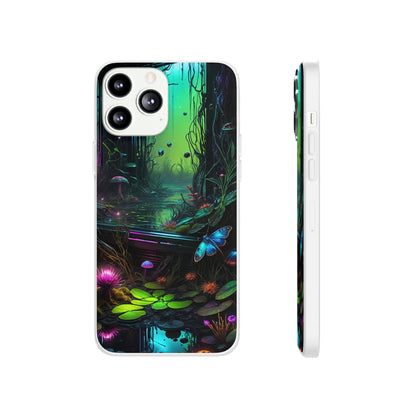 Flowery Swamp Scene Flexi Case - Colorwink