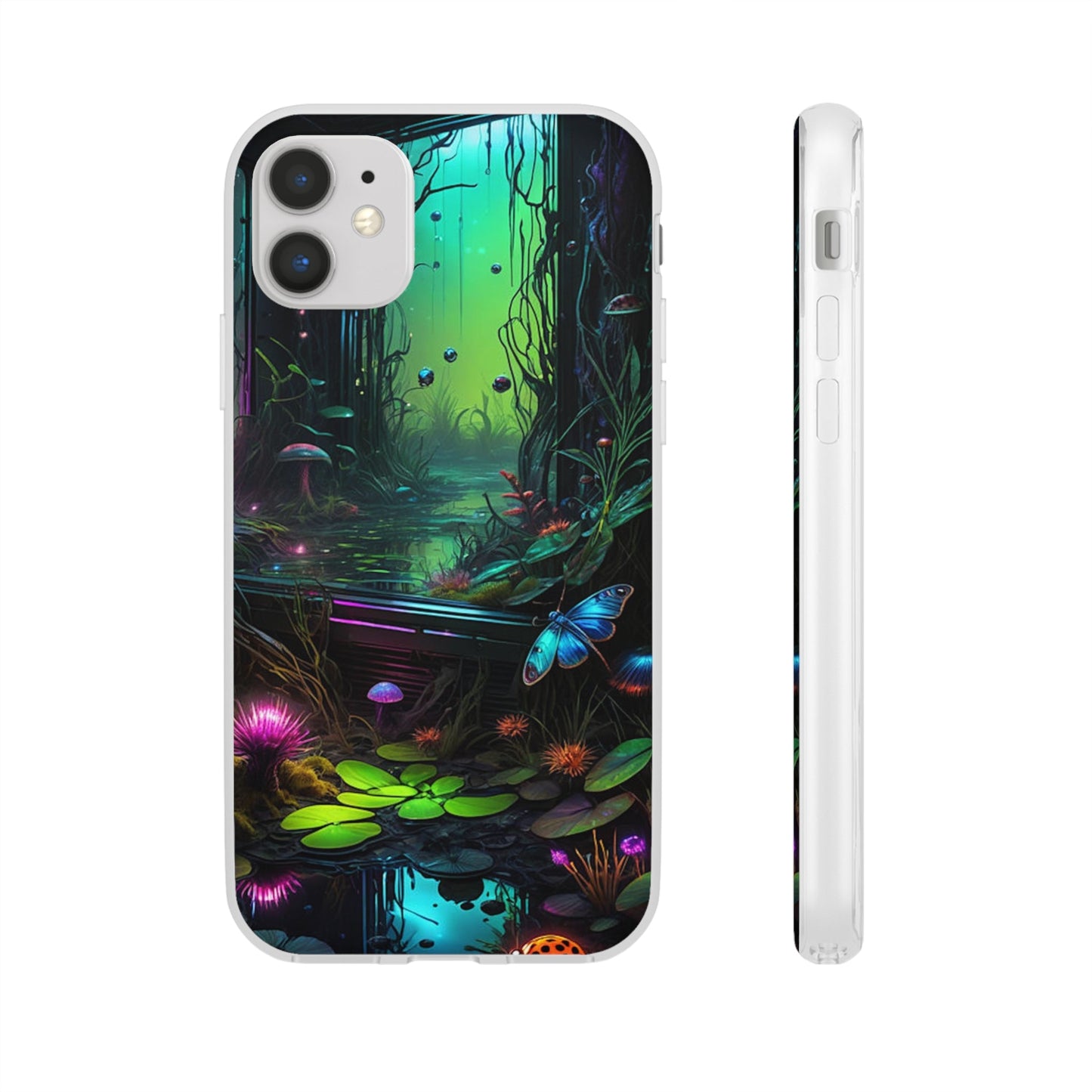 Flowery Swamp Scene Flexi Case - Colorwink