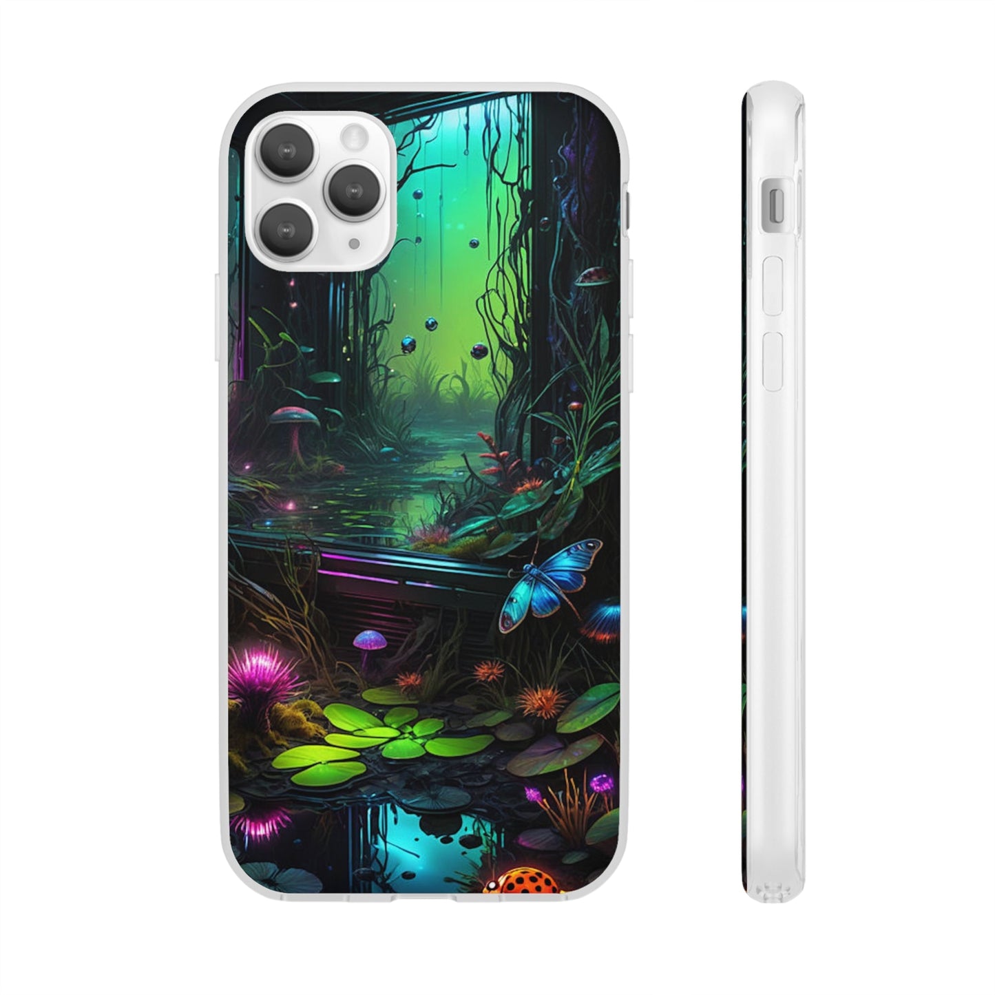 Flowery Swamp Scene Flexi Case - Colorwink