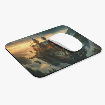 Flying Castle Art Mouse Pad - Colorwink