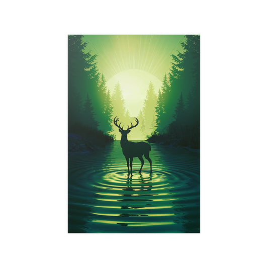 Forest Reindeer Poster - Colorwink