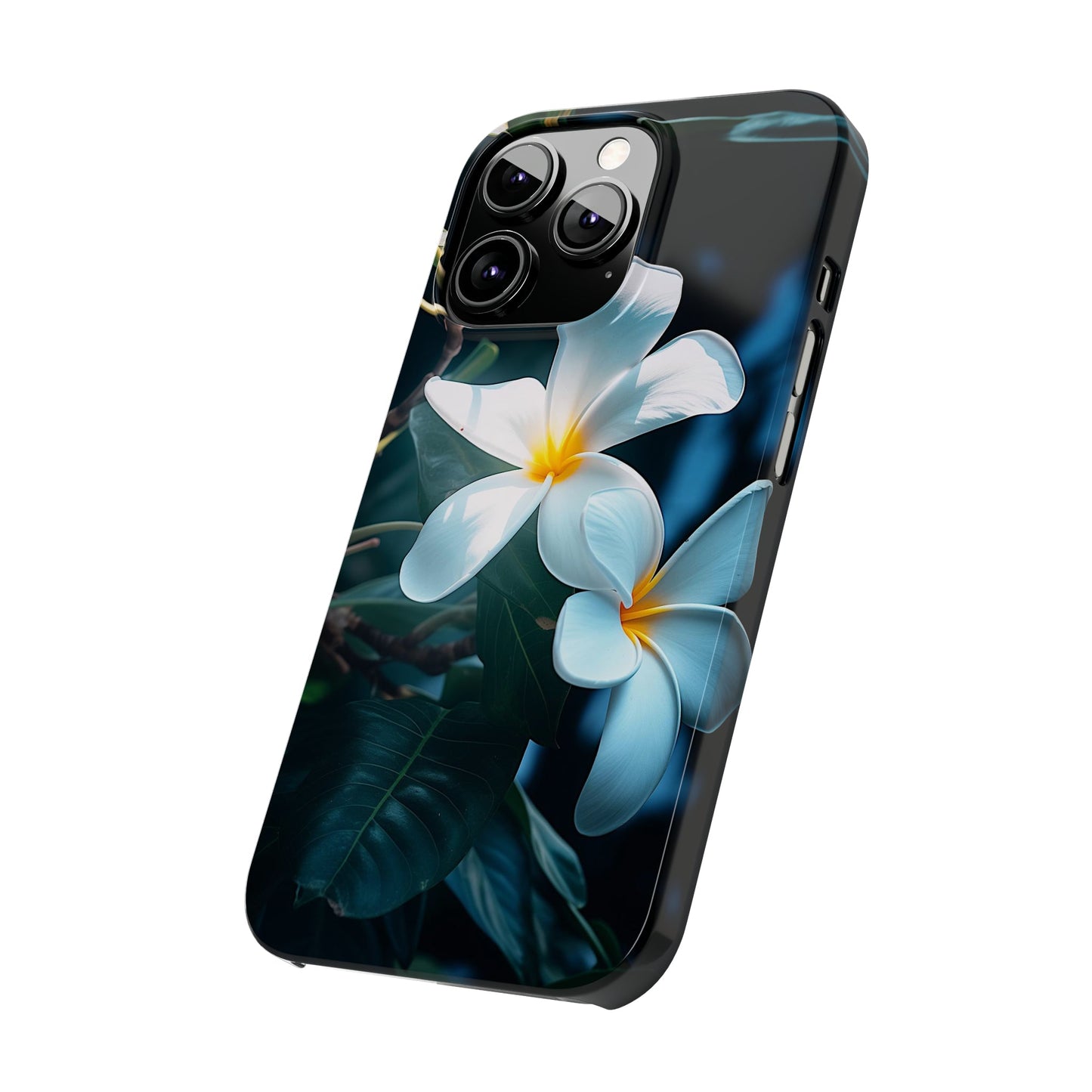 Frangipani flower Slim Phone Case - Colorwink