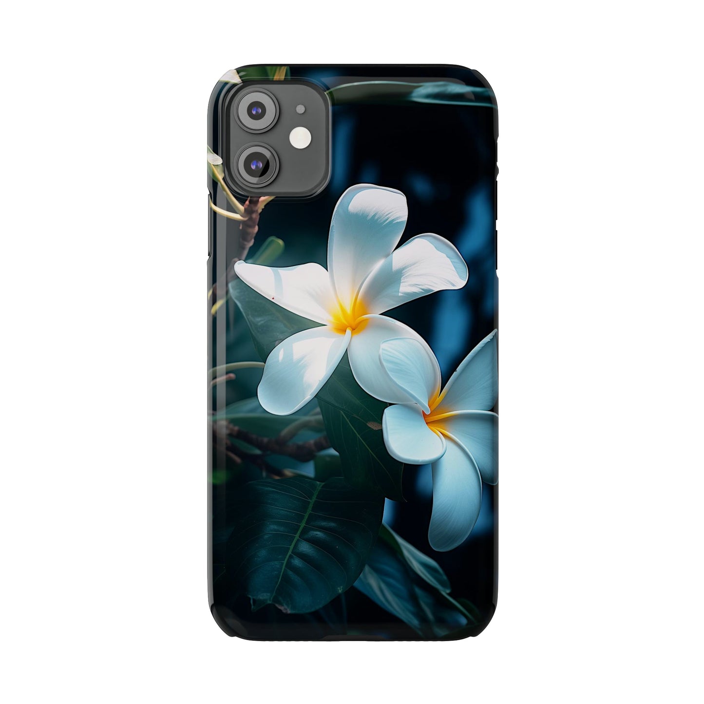 Frangipani flower Slim Phone Case - Colorwink