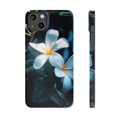 Frangipani flower Slim Phone Case - Colorwink