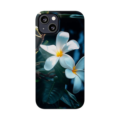 Frangipani flower Slim Phone Case - Colorwink