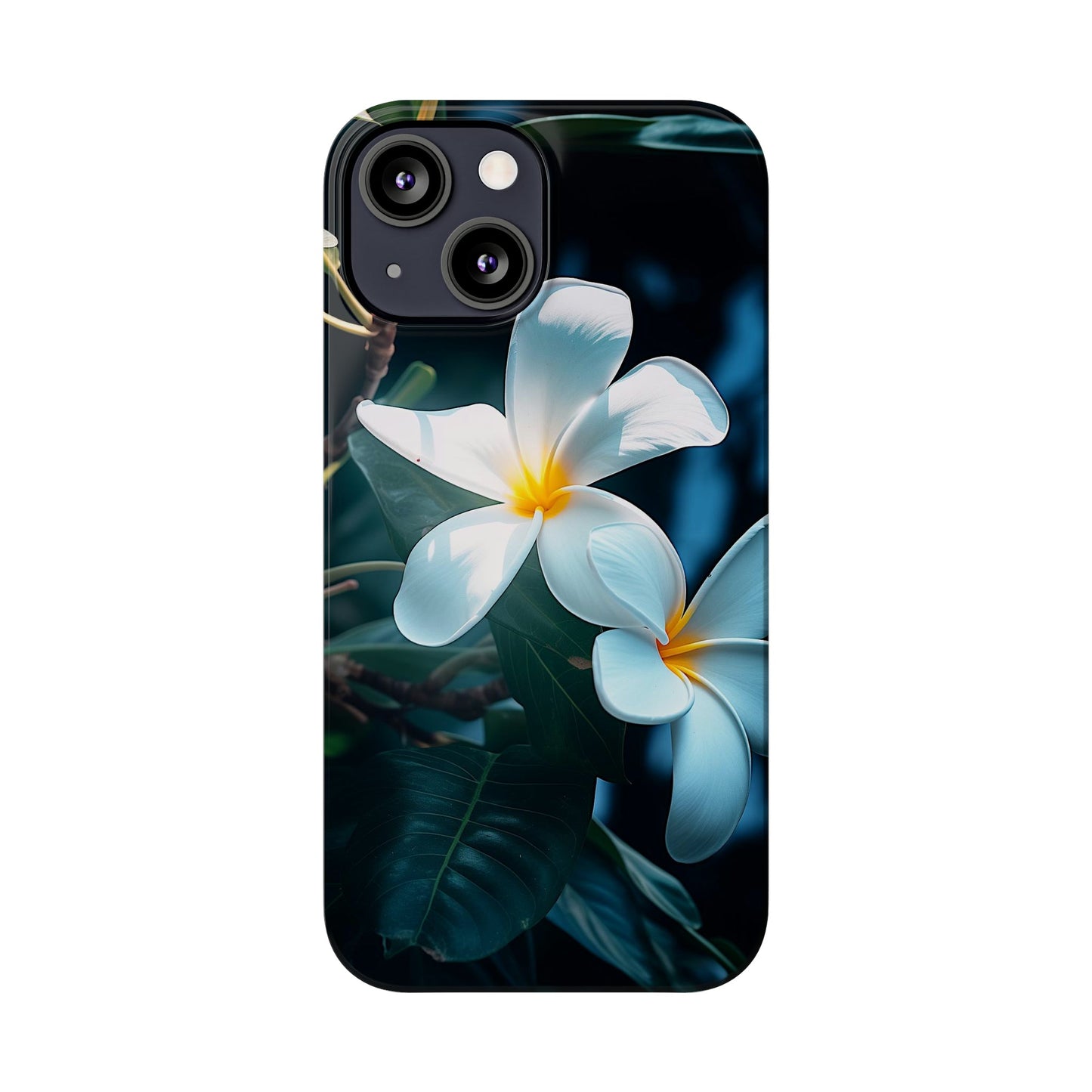 Frangipani flower Slim Phone Case - Colorwink