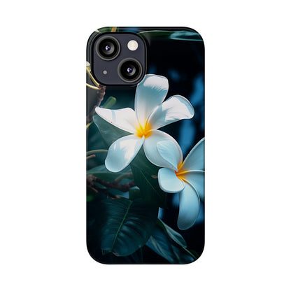 Frangipani flower Slim Phone Case - Colorwink