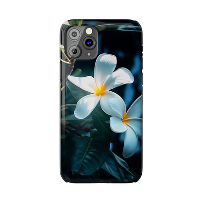 Frangipani flower Slim Phone Case - Colorwink