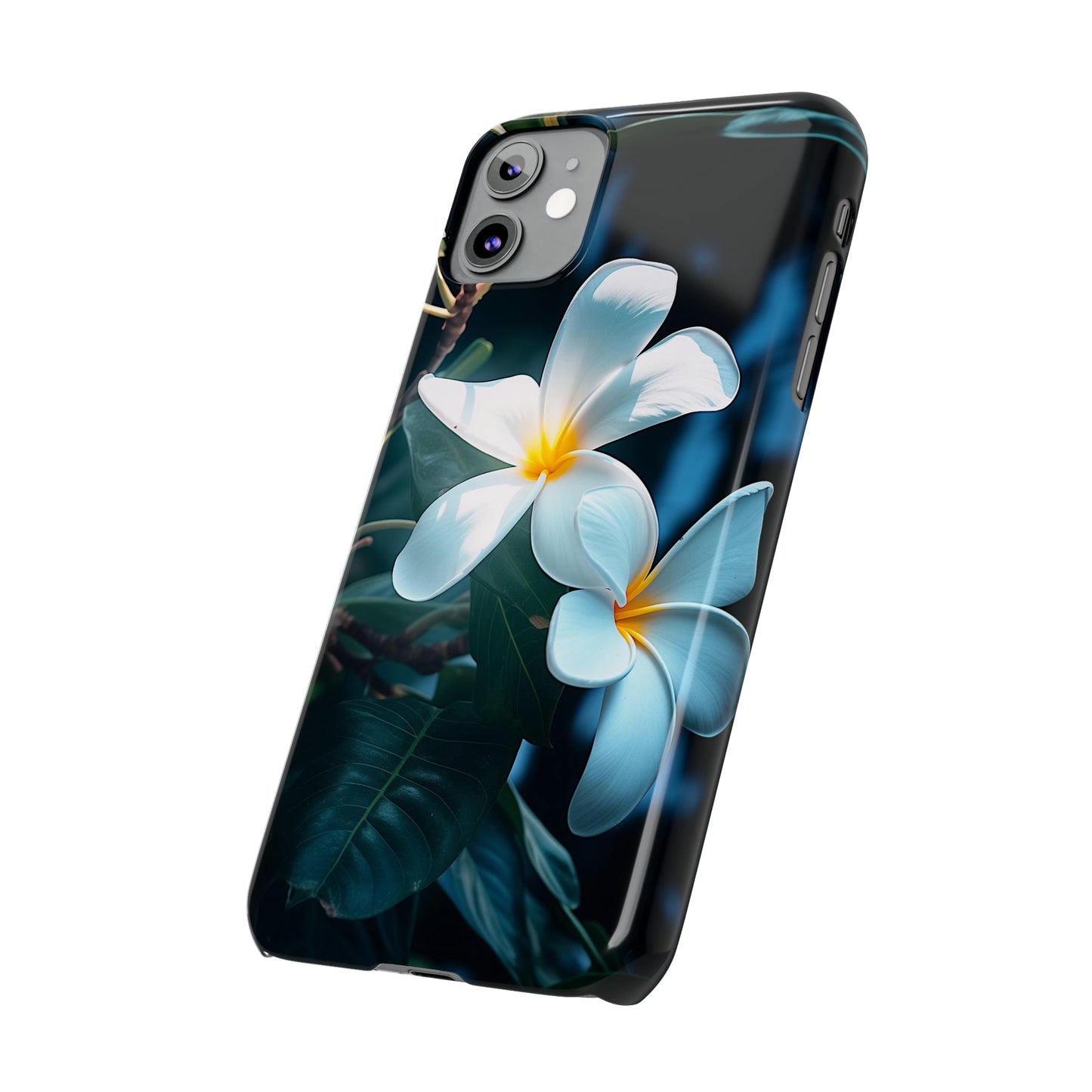 Frangipani flower Slim Phone Case - Colorwink