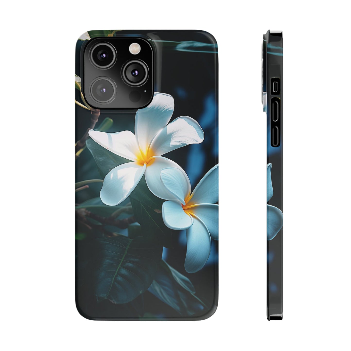 Frangipani flower Slim Phone Case - Colorwink