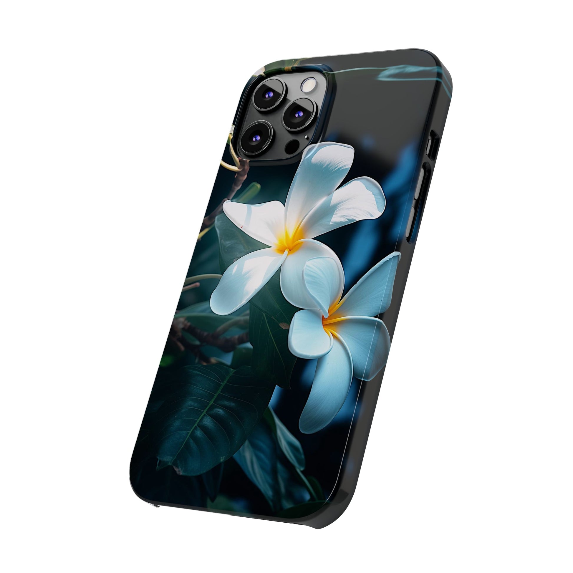 Frangipani flower Slim Phone Case - Colorwink