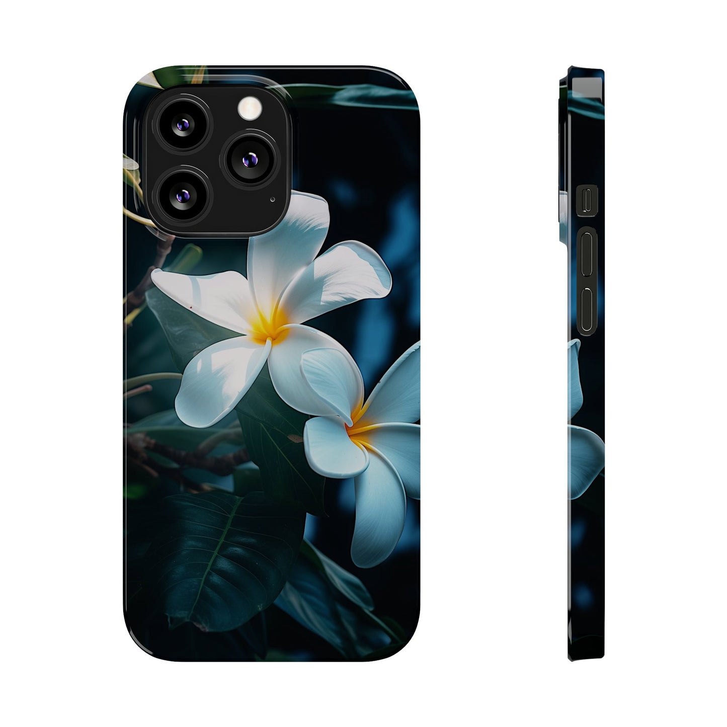 Frangipani flower Slim Phone Case - Colorwink