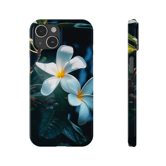 Frangipani flower Slim Phone Case - Colorwink