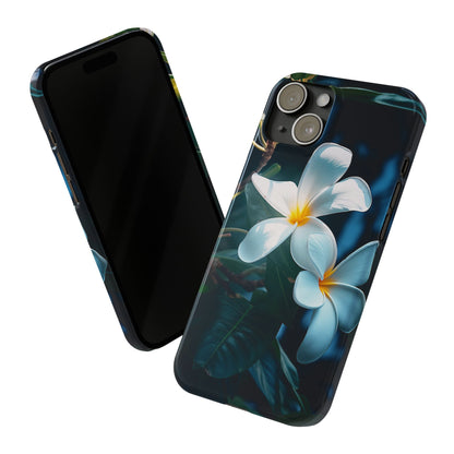 Frangipani flower Slim Phone Case - Colorwink