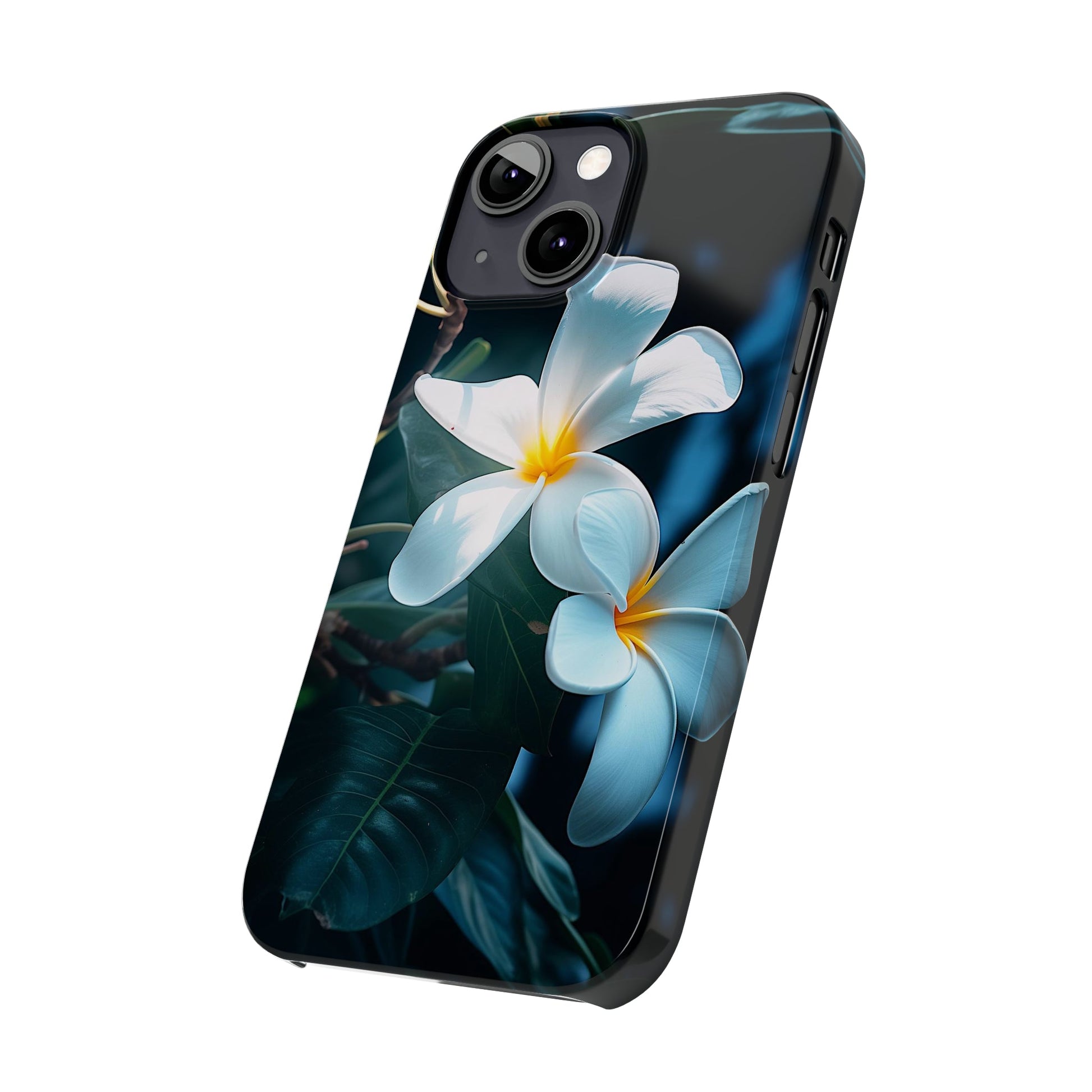 Frangipani flower Slim Phone Case - Colorwink