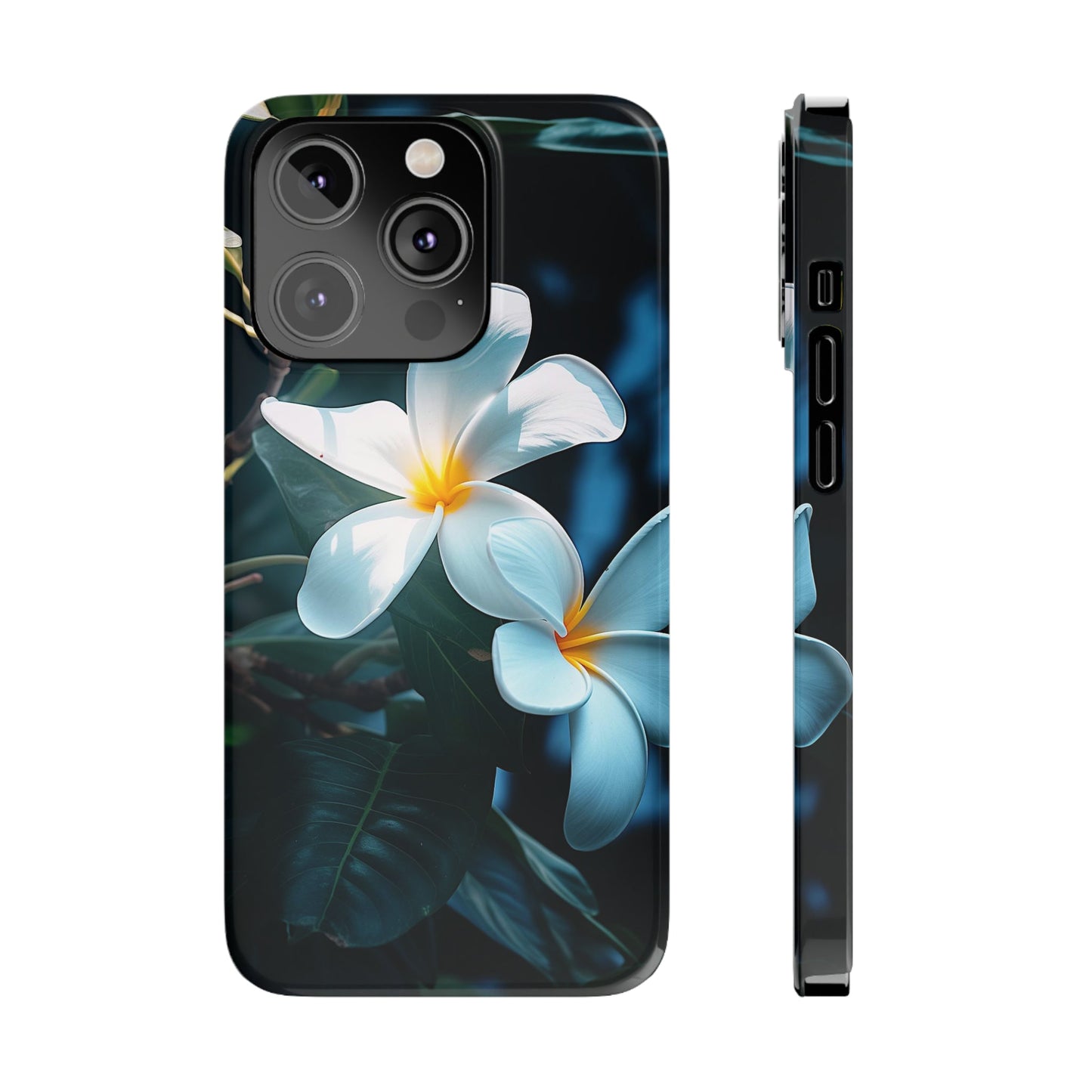 Frangipani flower Slim Phone Case - Colorwink