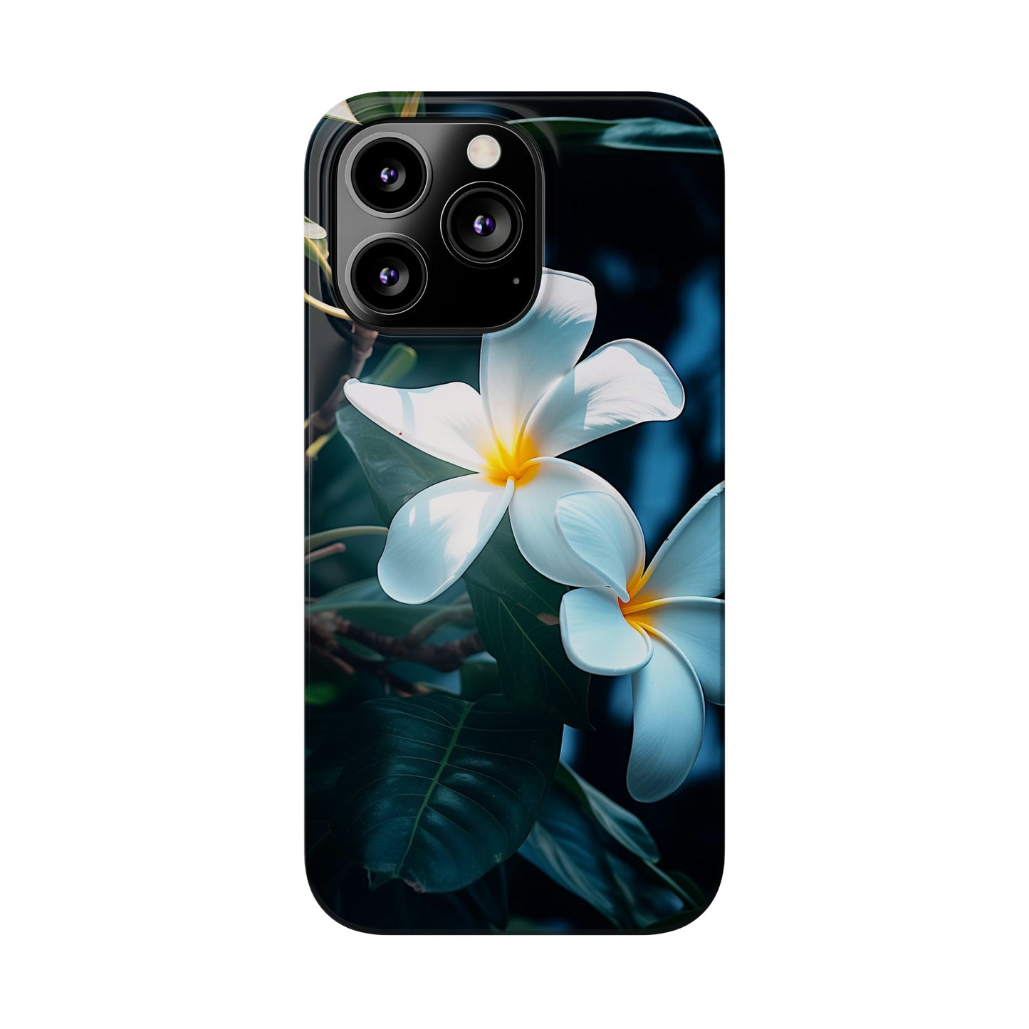 Frangipani flower Slim Phone Case - Colorwink