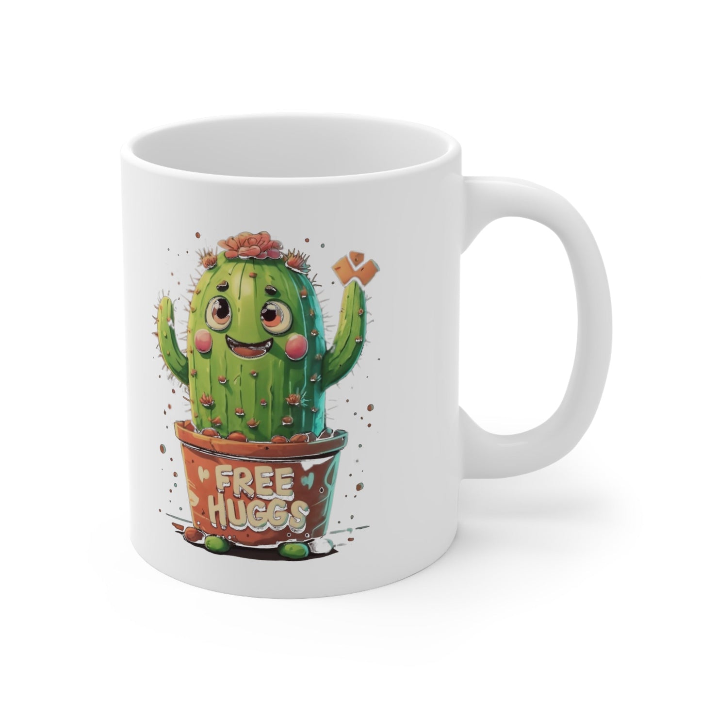 FREE HUGS Ceramic Mug - Colorwink