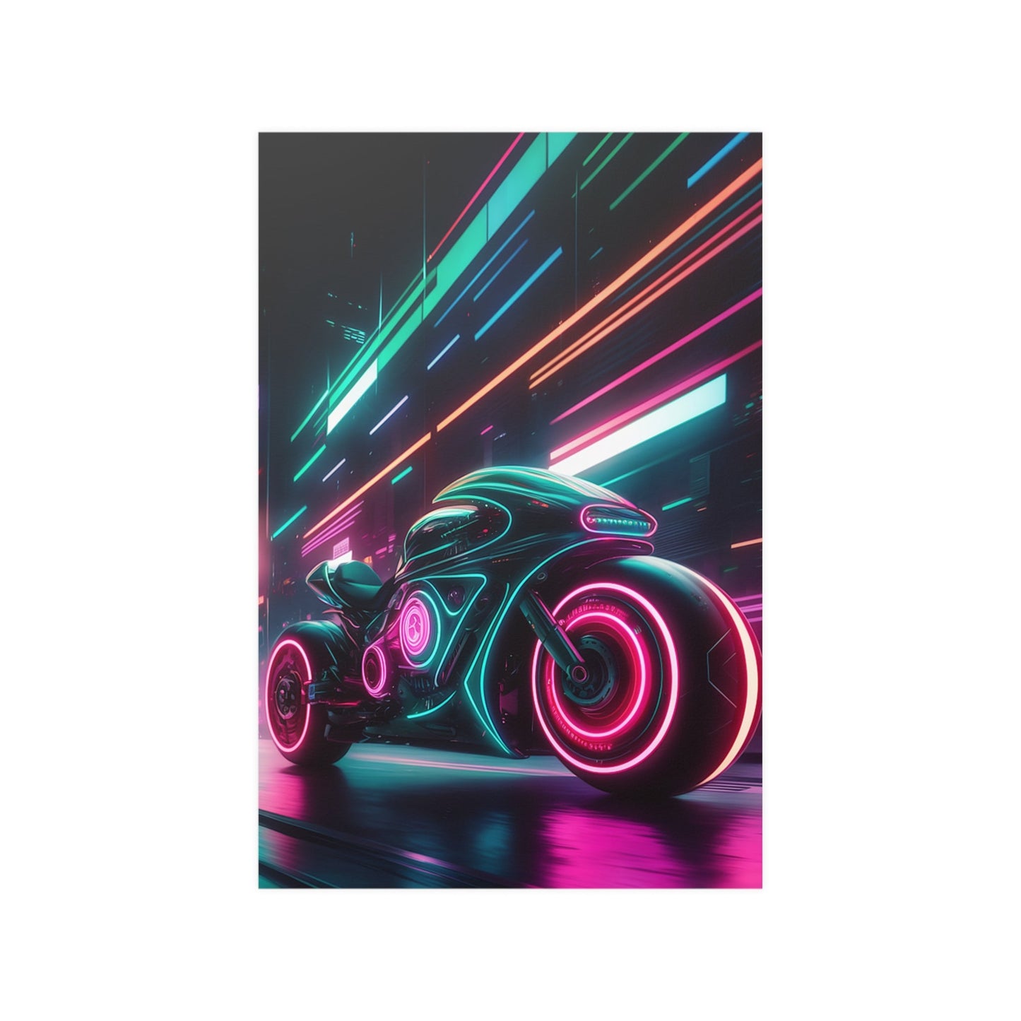 Futuristic Bike Poster - Colorwink