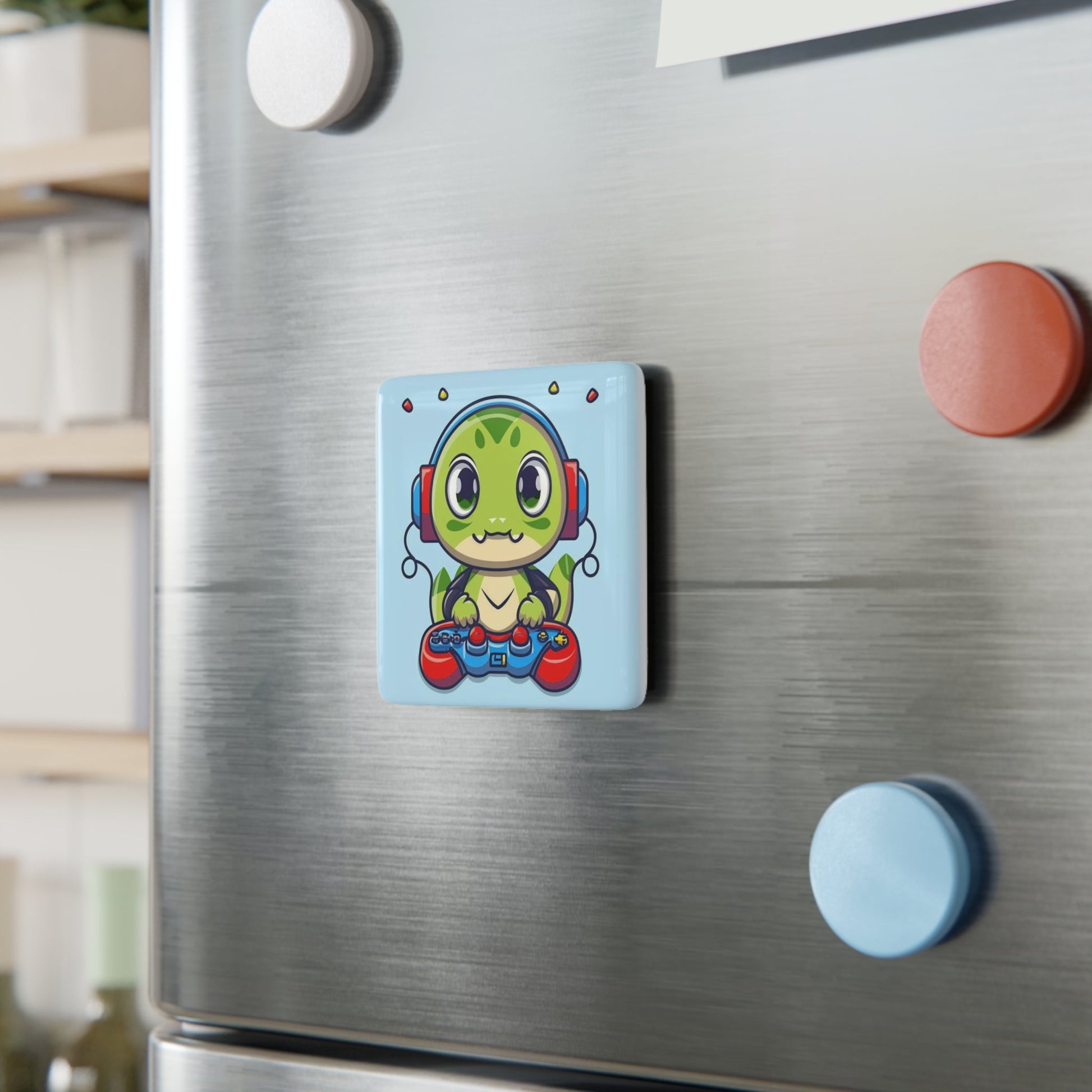 Gamer Turtle Fridge Magnet - Colorwink