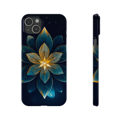 Geometric Flower Design Slim Phone Case - Colorwink