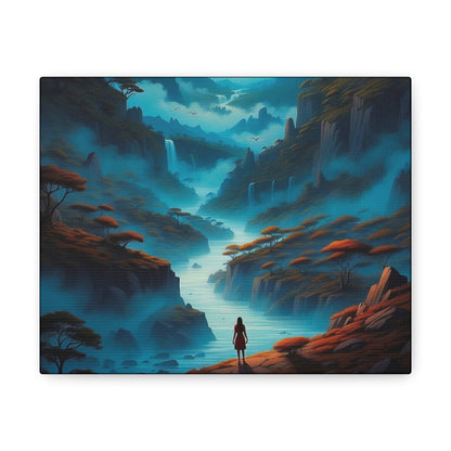 Girl On A Quest View Canvas - Colorwink