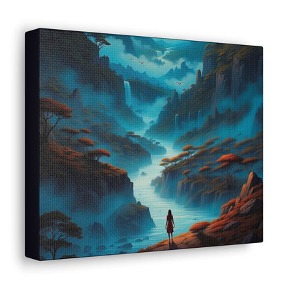 Girl On A Quest View Canvas - Colorwink