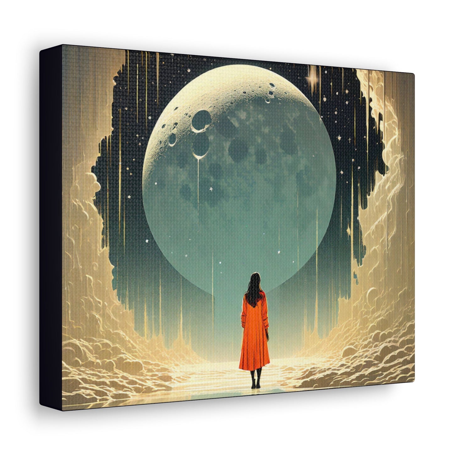 Girl Walking View Canvas - Colorwink