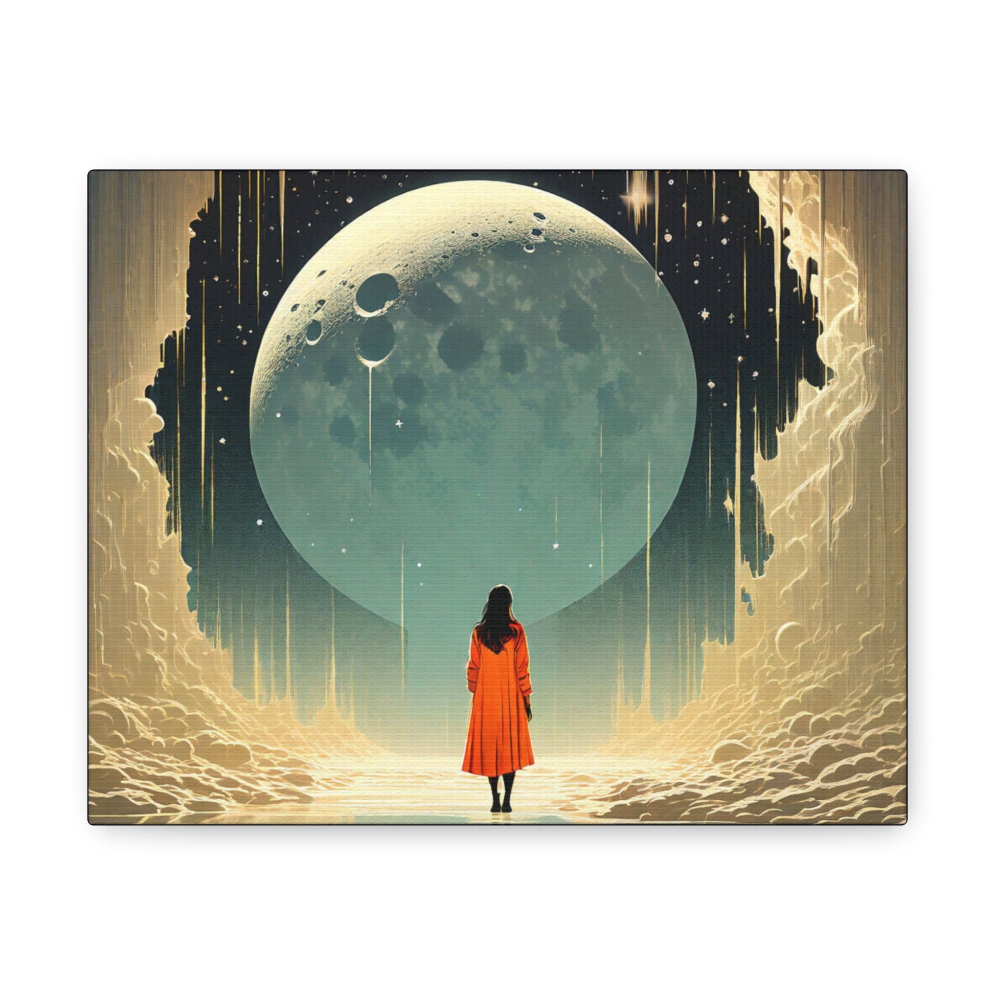 Girl Walking View Canvas - Colorwink