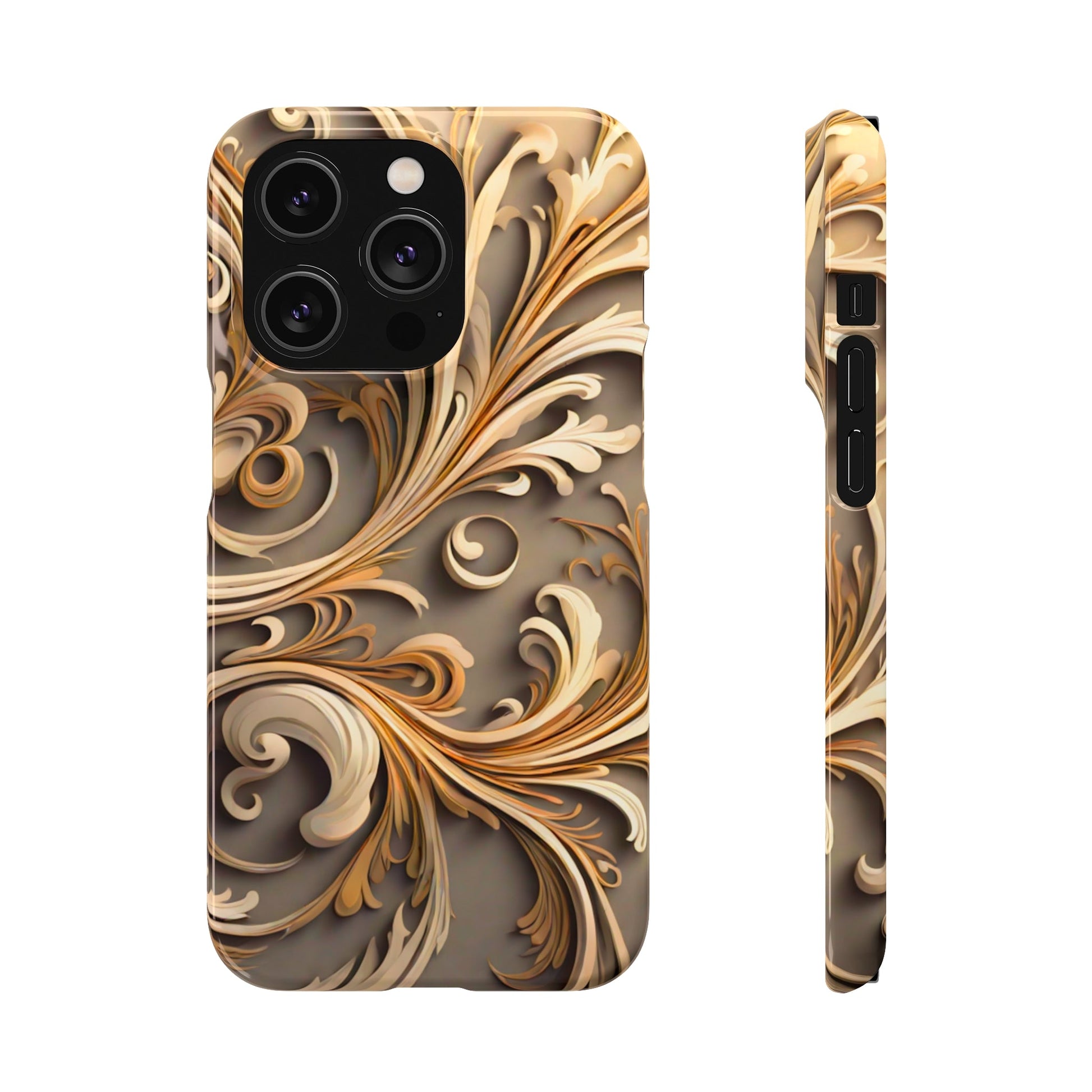 Golden Tendrils Snap Case - Colorwink