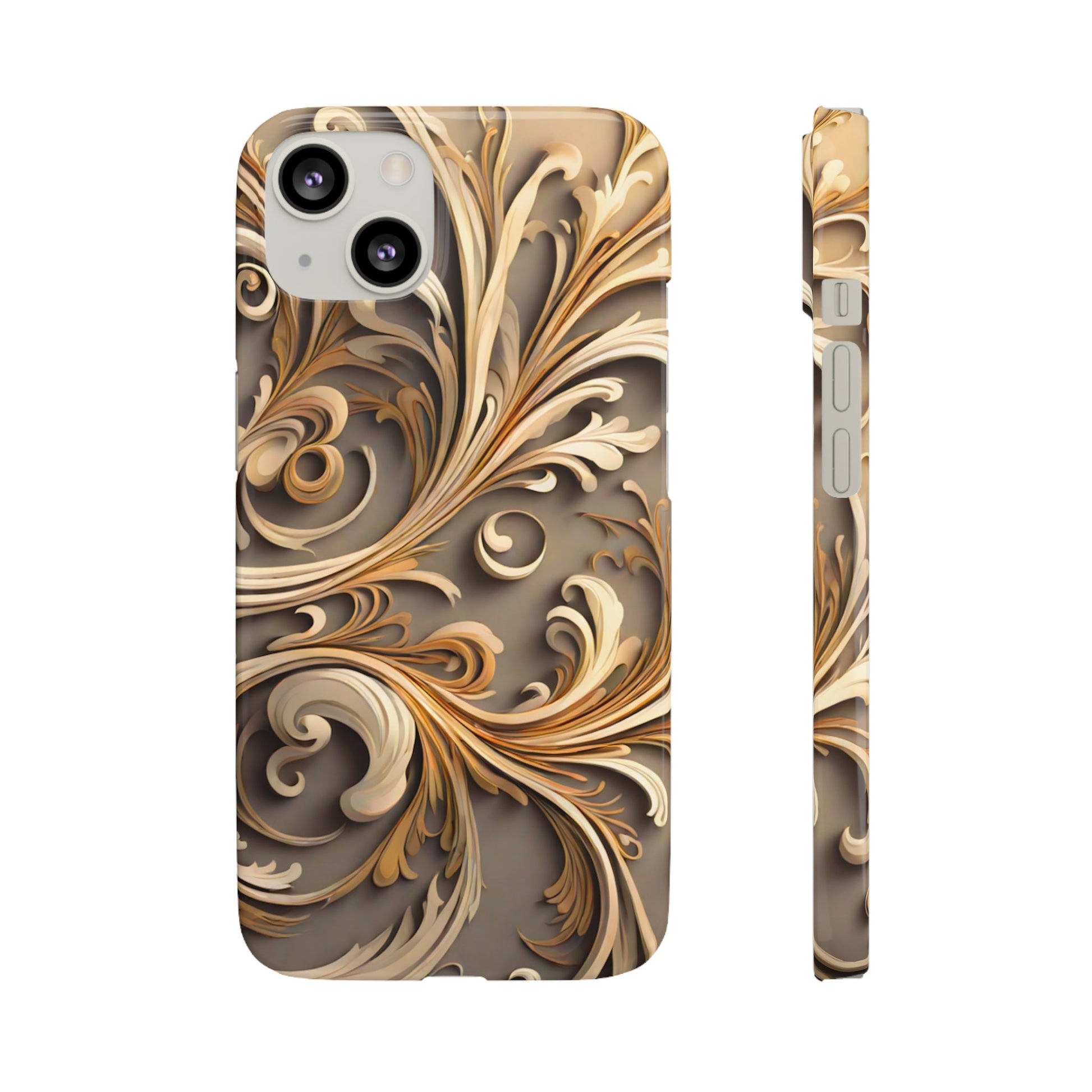 Golden Tendrils Snap Case - Colorwink