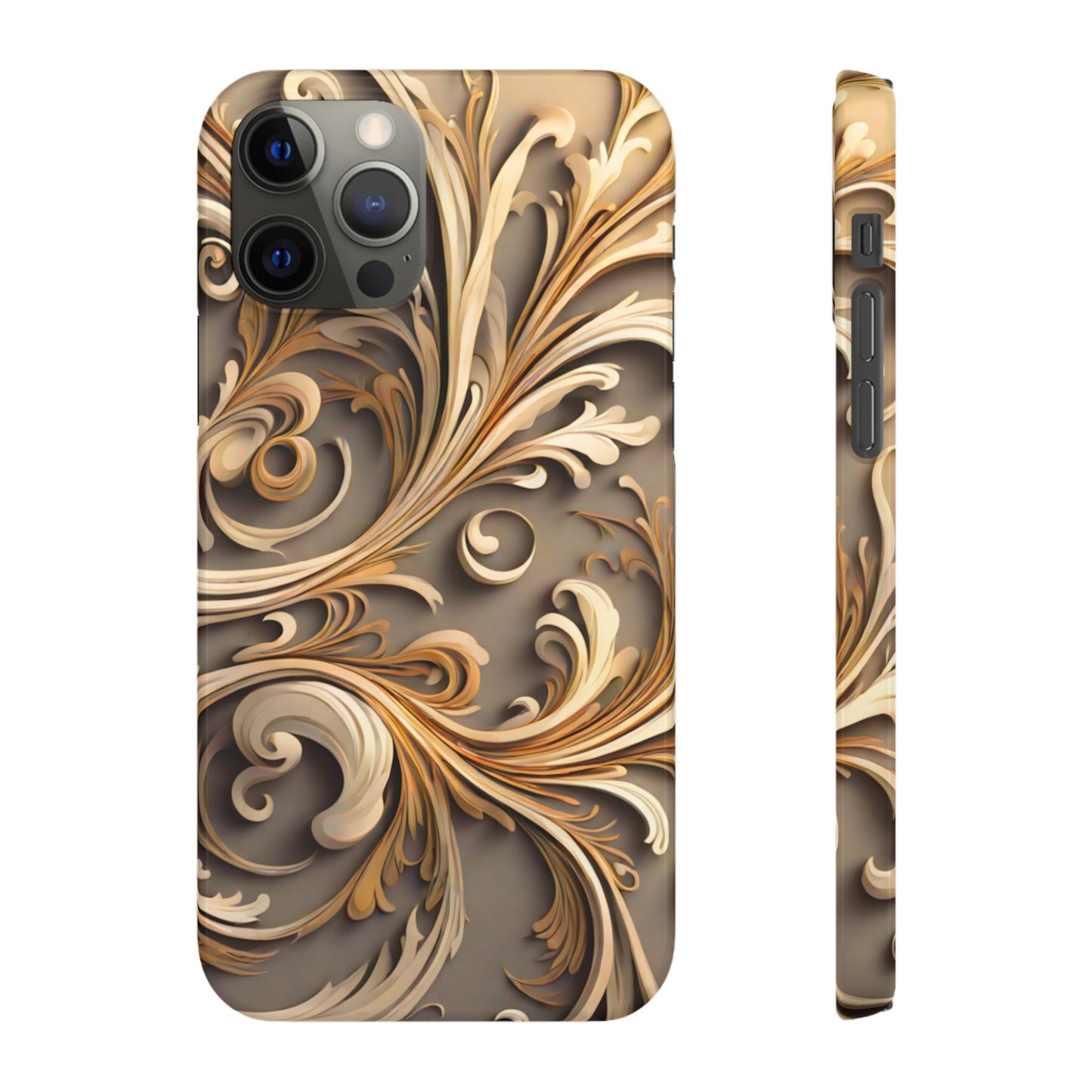 Golden Tendrils Snap Case - Colorwink