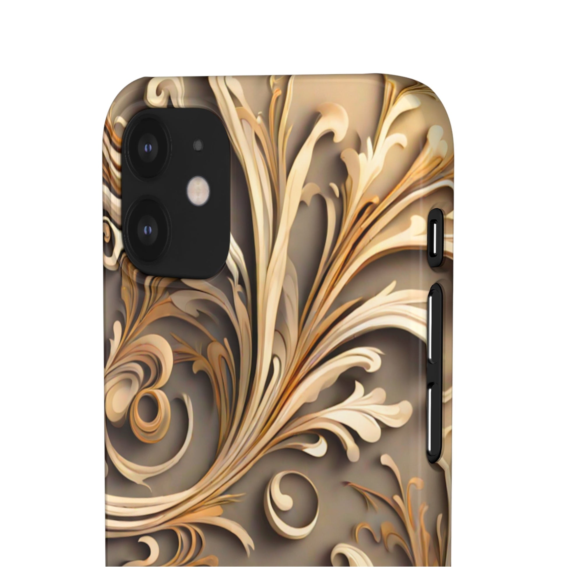 Golden Tendrils Snap Case - Colorwink