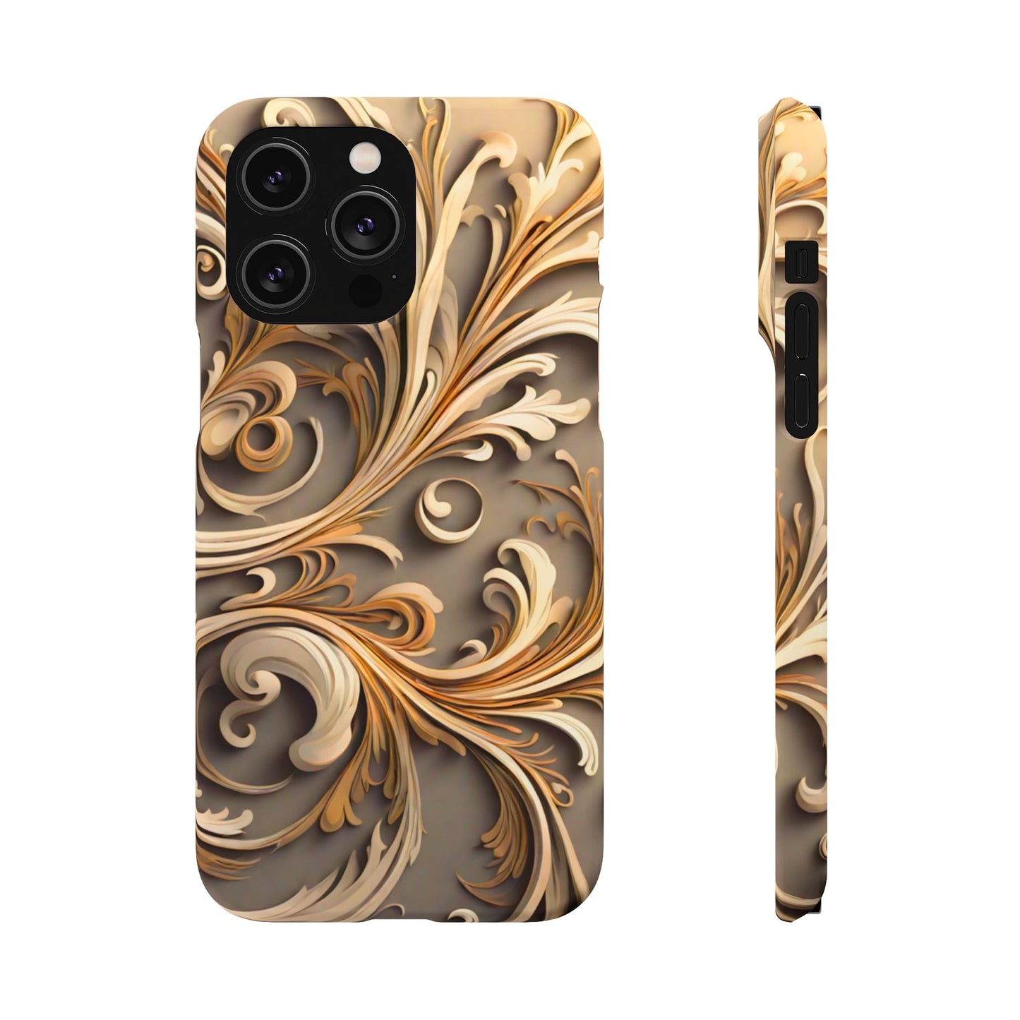 Golden Tendrils Snap Case - Colorwink