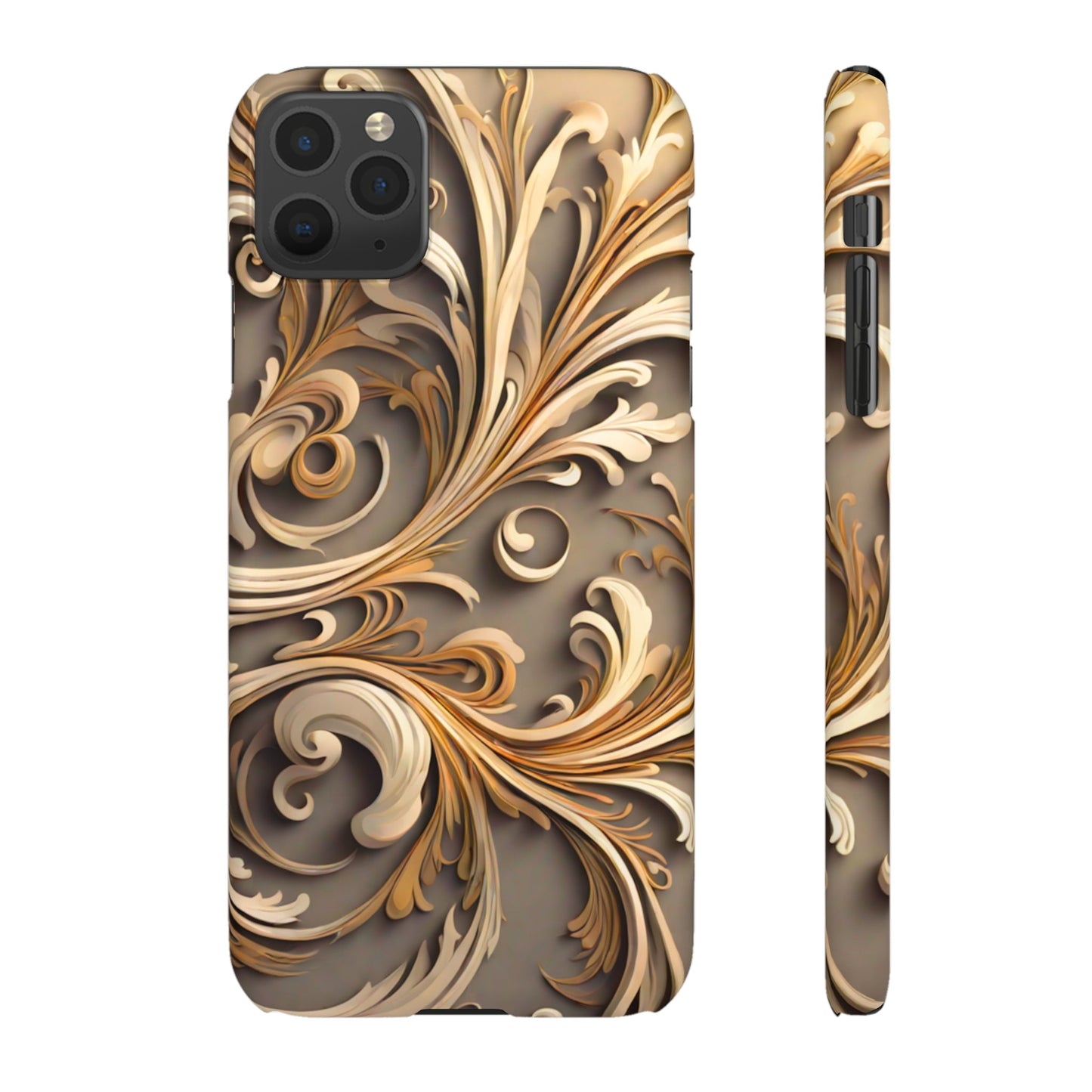 Golden Tendrils Snap Case - Colorwink