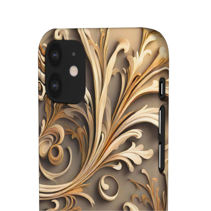 Golden Tendrils Snap Case - Colorwink