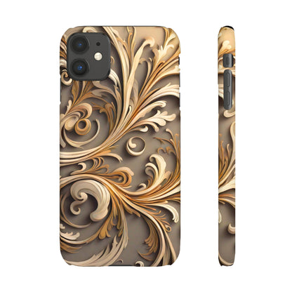 Golden Tendrils Snap Case - Colorwink