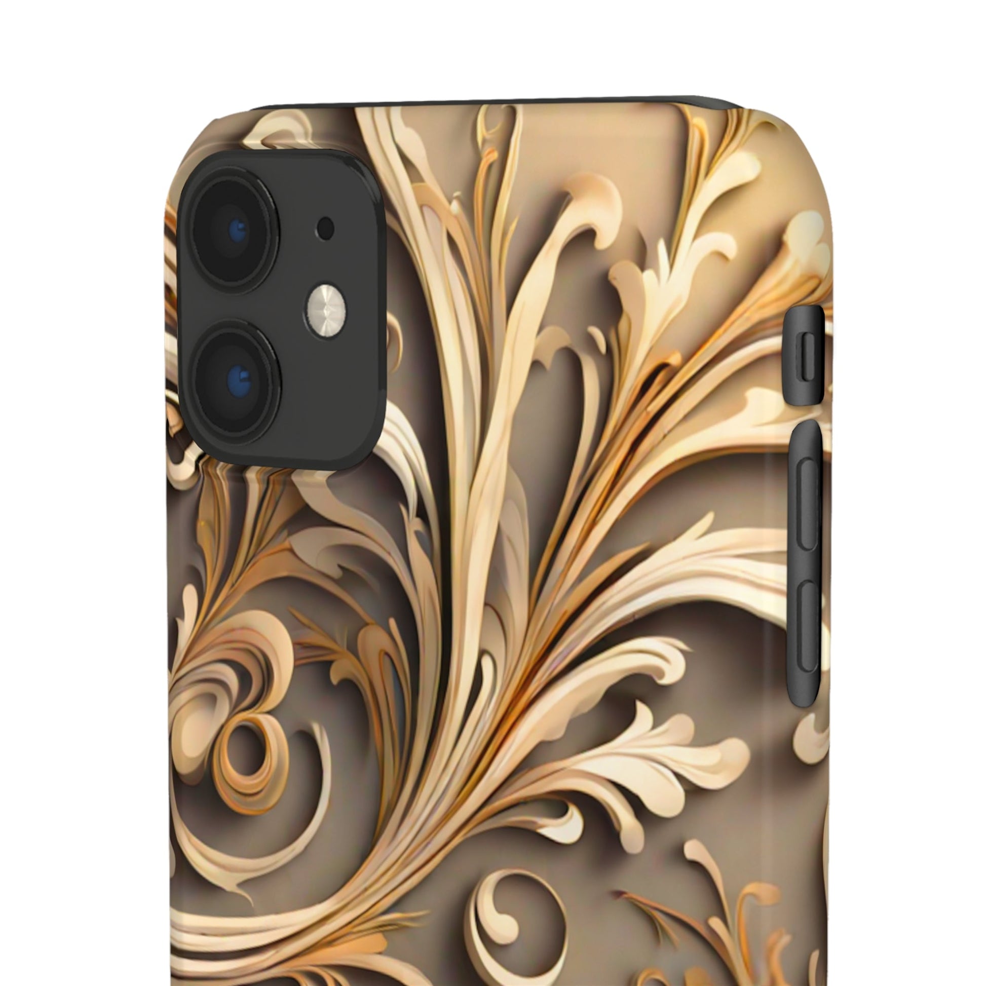 Golden Tendrils Snap Case - Colorwink